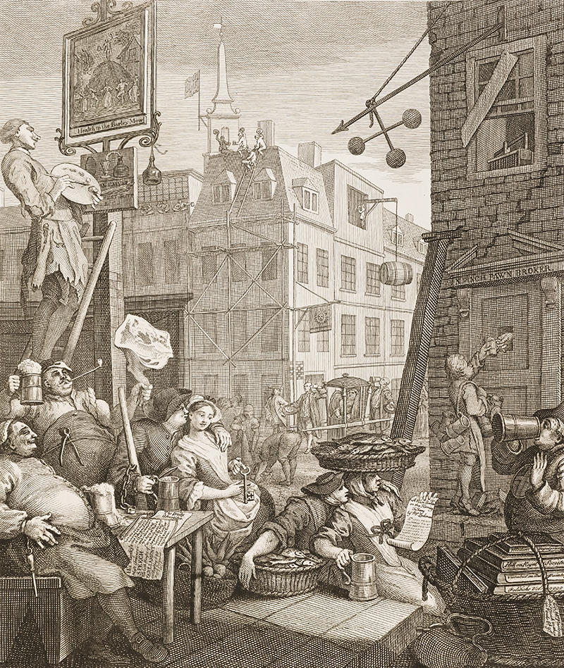 Beer Street in Detail William Hogarth